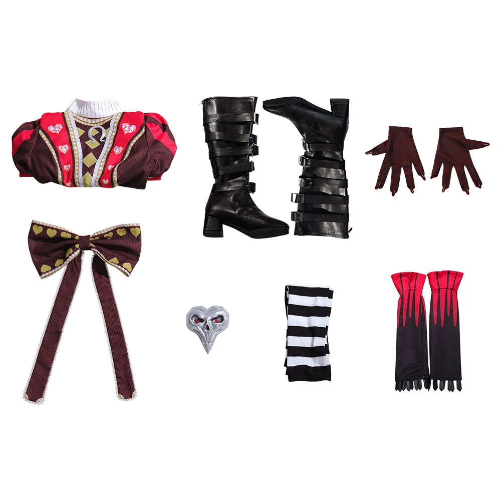 Alice: Madness Returns Alice Liddell Red Dress Cosplay Costume Simplified Version-Cosplay Instrumentality Project