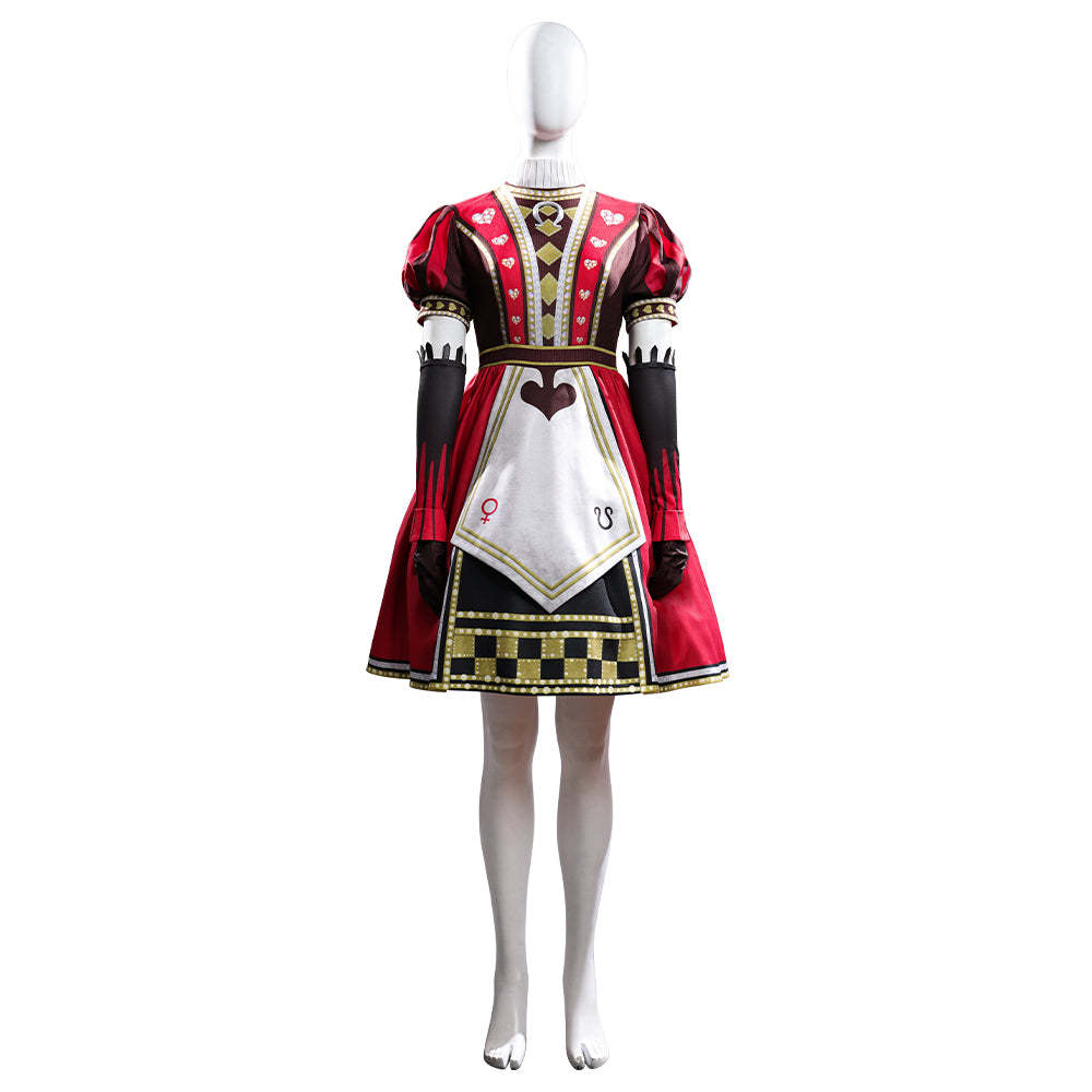 Alice: Madness Returns Alice Liddell Red Dress Cosplay Costume Simplified Version-Cosplay Instrumentality Project