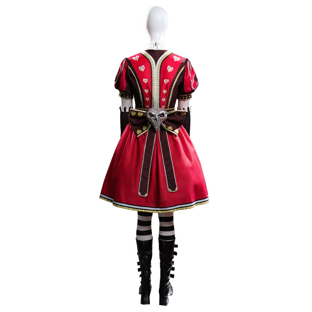 Alice: Madness Returns Alice Liddell Red Dress Cosplay Costume Simplified Version-Cosplay Instrumentality Project
