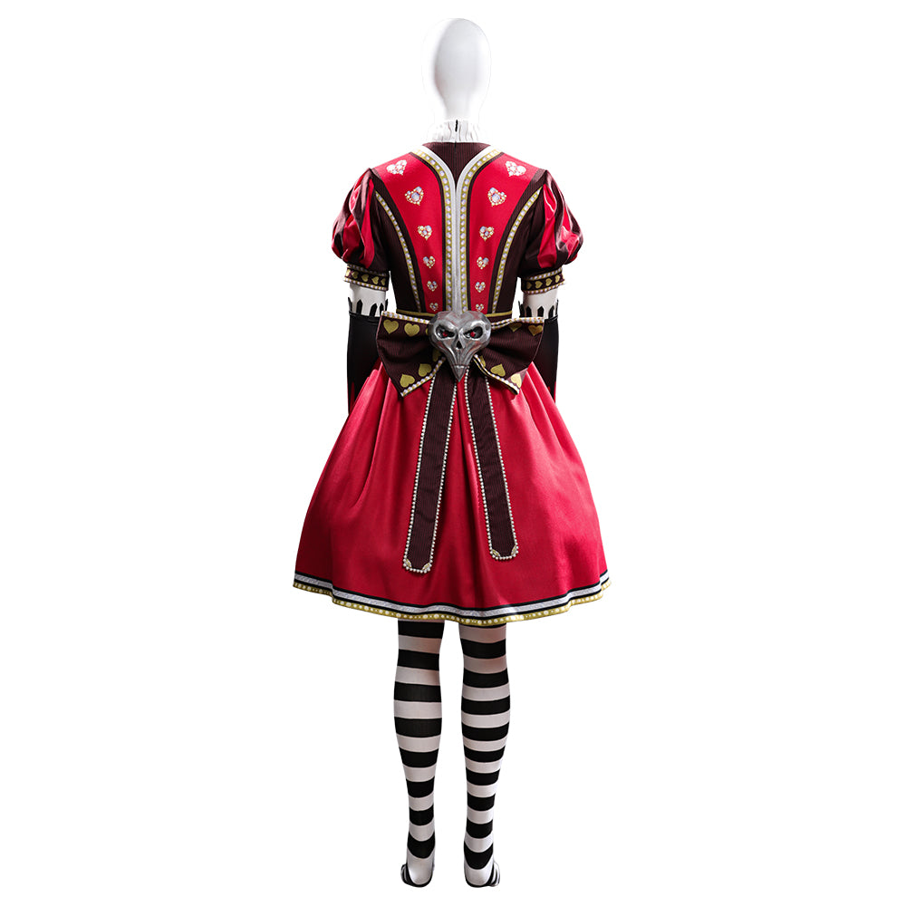 Alice: Madness Returns Alice Liddell Red Dress Cosplay Costume Simplified Version-Cosplay Instrumentality Project