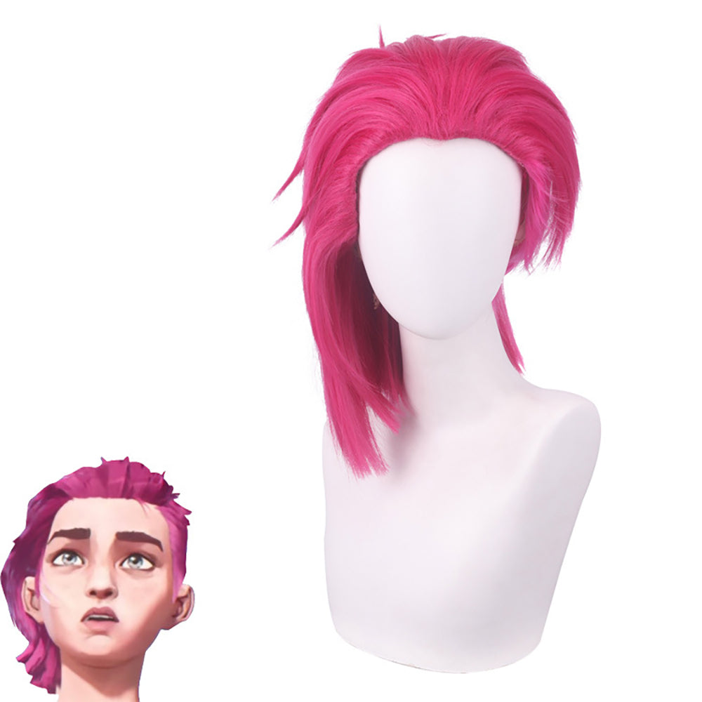 Arcane Season 2 League of Legends LOL Arcane Violet Vi Red Cosplay Wig-Cosplay Instrumentality Project