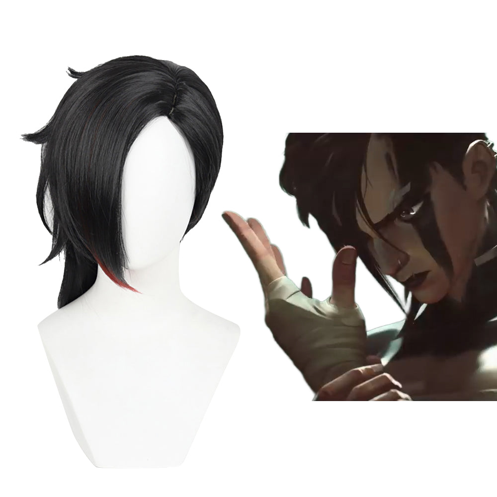 Arcane Season 2 League of Legends LOL Arcane Vi Black Cosplay Wig-Cosplay Instrumentality Project