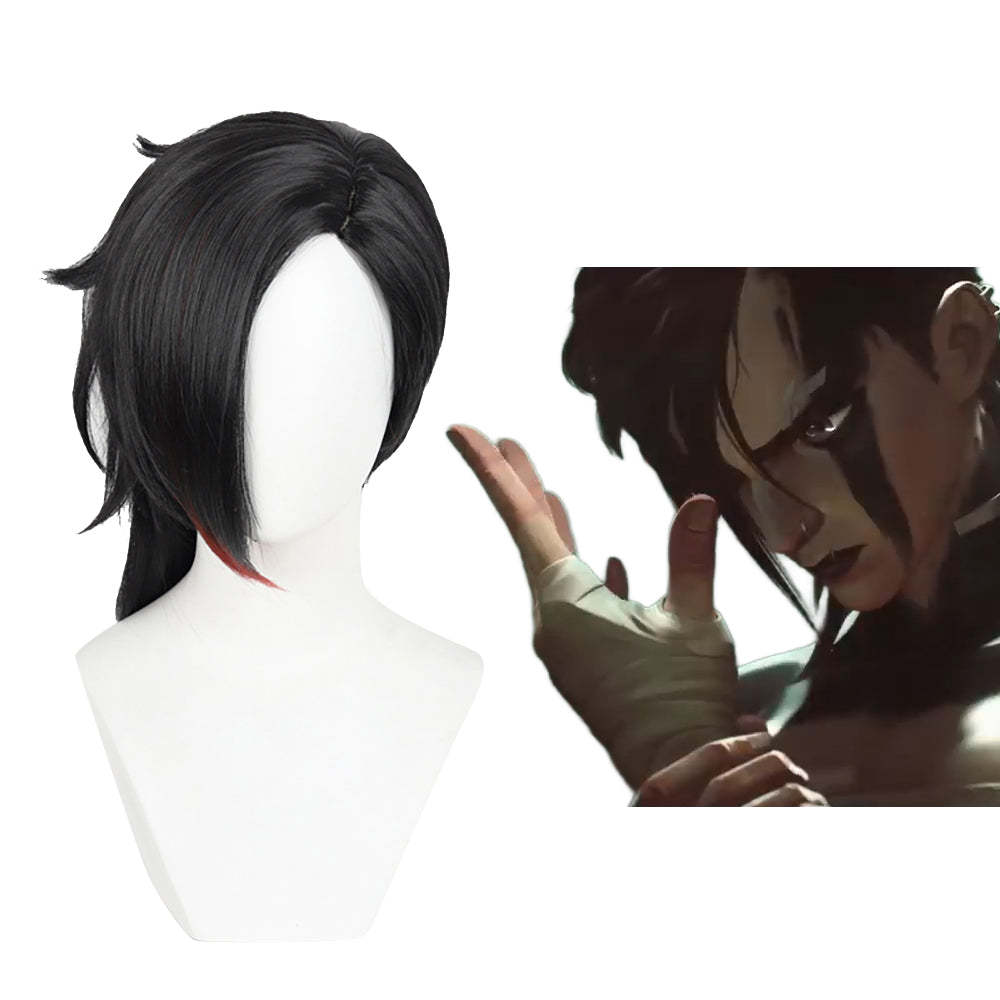Arcane Season 2 League of Legends LOL Arcane Vi Black Cosplay Wig-Cosplay Instrumentality Project