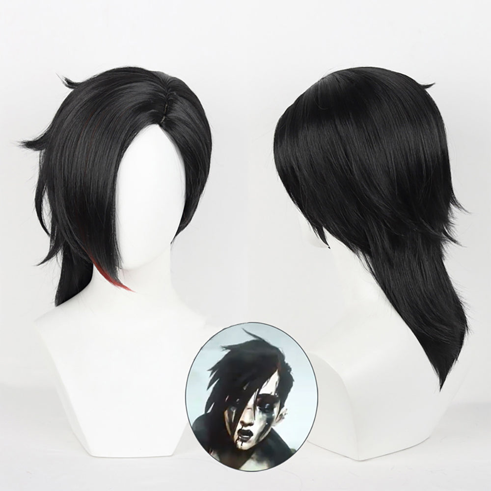 Arcane Season 2 League of Legends LOL Arcane Vi Black Cosplay Wig-Cosplay Instrumentality Project