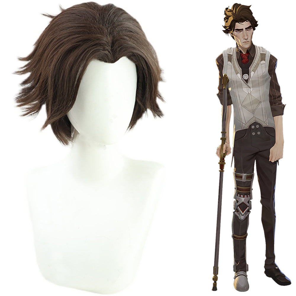 Arcane: League of Legends Viktor Brown Cosplay Wig-Cosplay Instrumentality Project