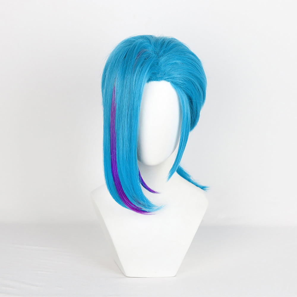 Arcane Season 2 League of Legends LOL Arcane Jinx Blue Cosplay Wig-Cosplay Instrumentality Project