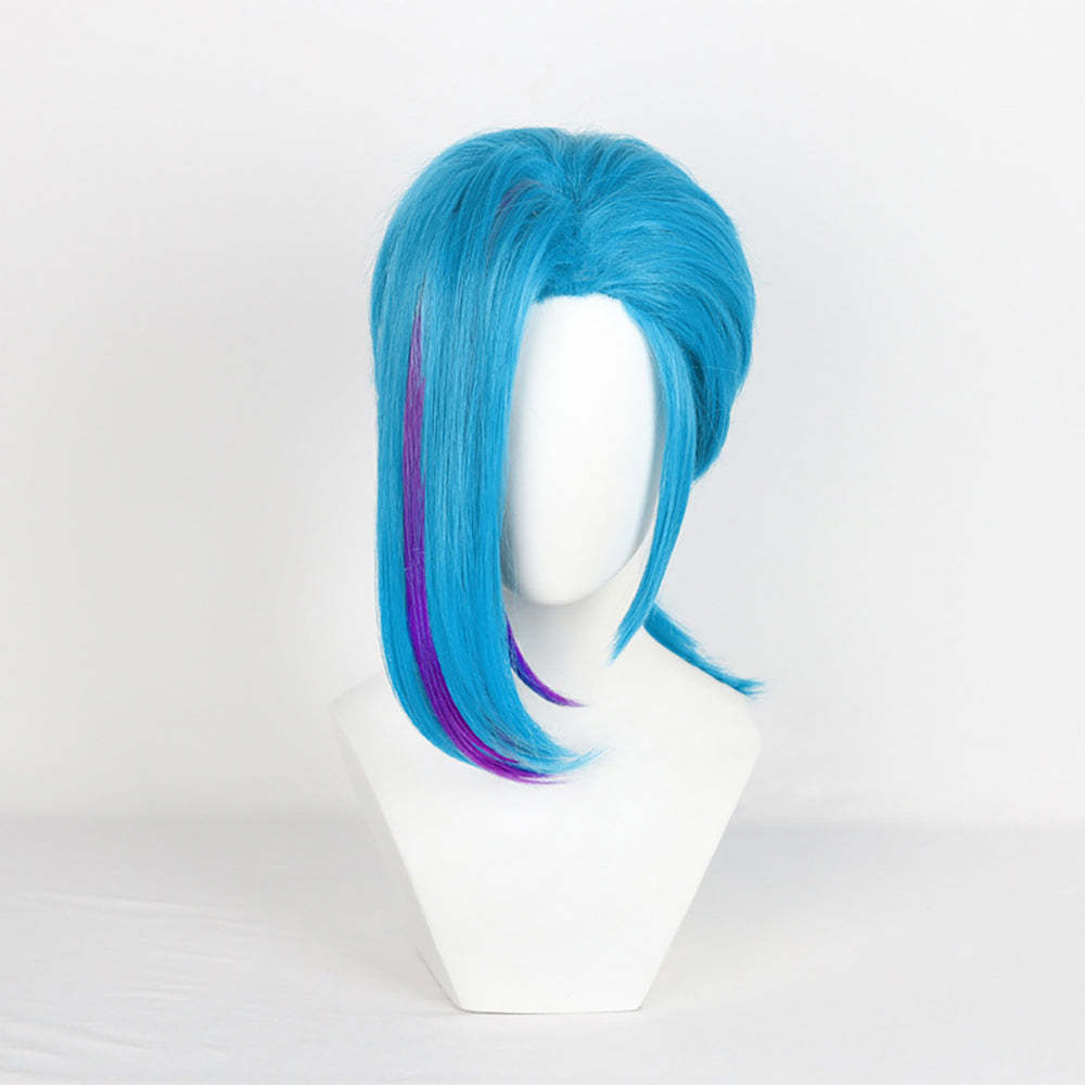 Arcane Season 2 League of Legends LOL Arcane Jinx Blue Cosplay Wig-Cosplay Instrumentality Project