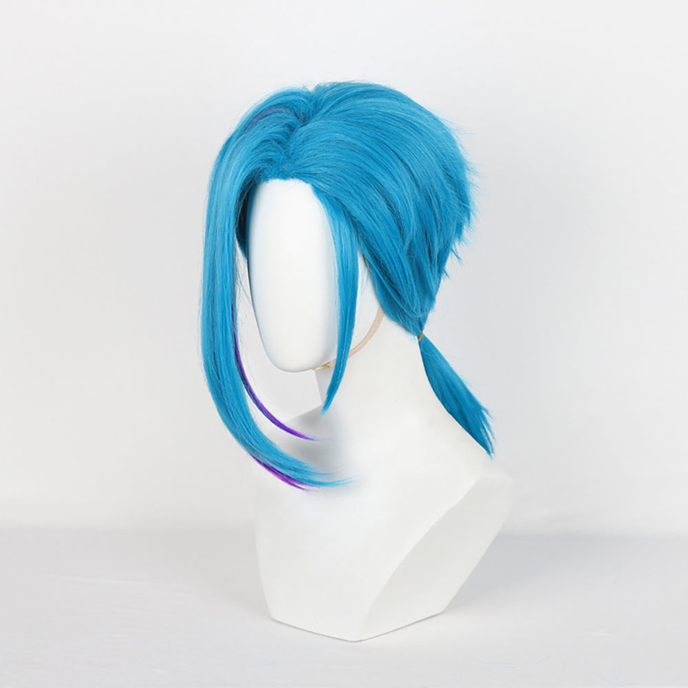 Arcane Season 2 League of Legends LOL Arcane Jinx Blue Cosplay Wig-Cosplay Instrumentality Project