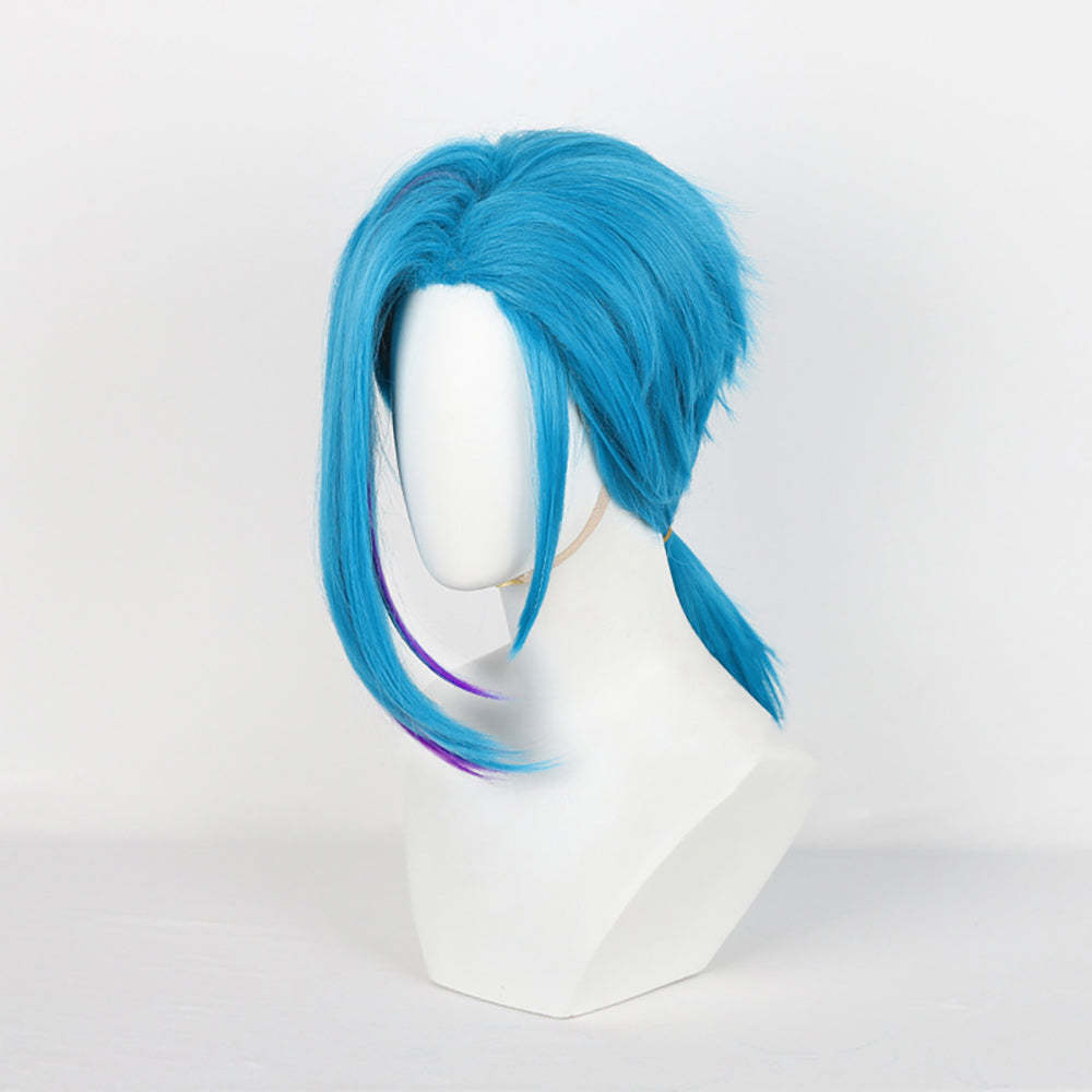 Arcane Season 2 League of Legends LOL Arcane Jinx Blue Cosplay Wig-Cosplay Instrumentality Project