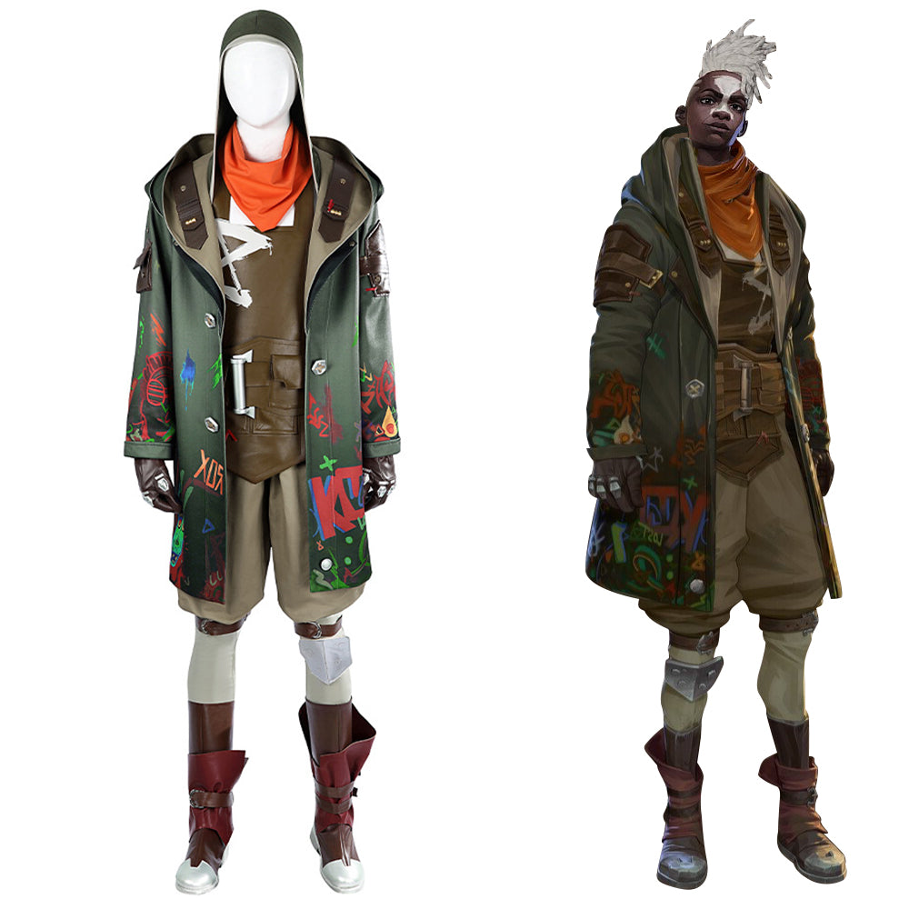 Arcane Season 2 League of Legends LOL Ekko the Boy Who Shattered Time Cosplay Costume-Cosplay Instrumentality Project