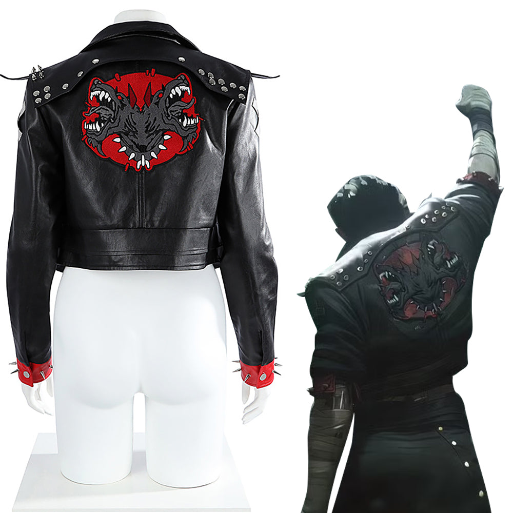 Arcane Season 2 League of Legends LOL Vi Black Jacket Cosplay Costume-Cosplay Instrumentality Project