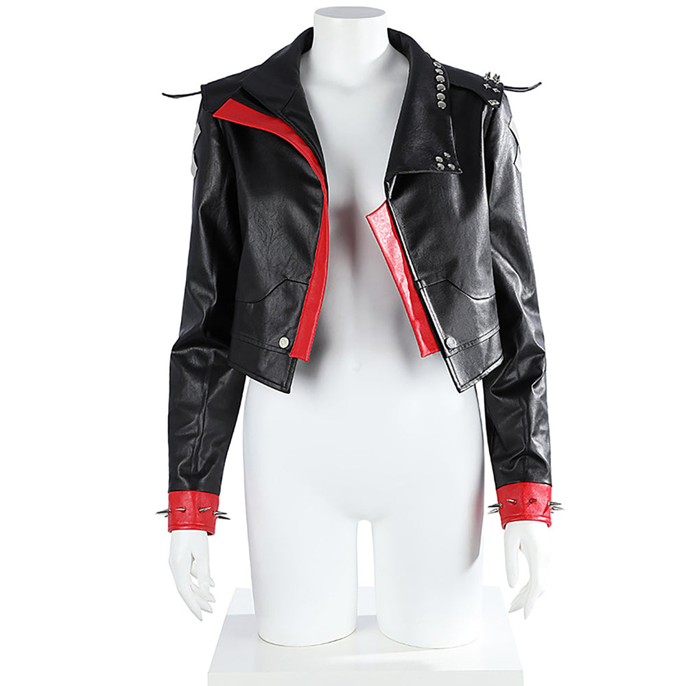 Arcane Season 2 League of Legends LOL Vi Black Jacket Cosplay Costume-Cosplay Instrumentality Project