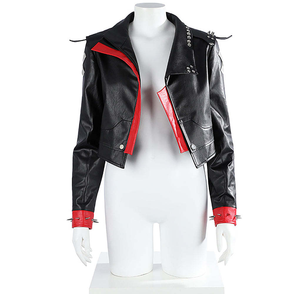 Arcane Season 2 League of Legends LOL Vi Black Jacket Cosplay Costume-Cosplay Instrumentality Project
