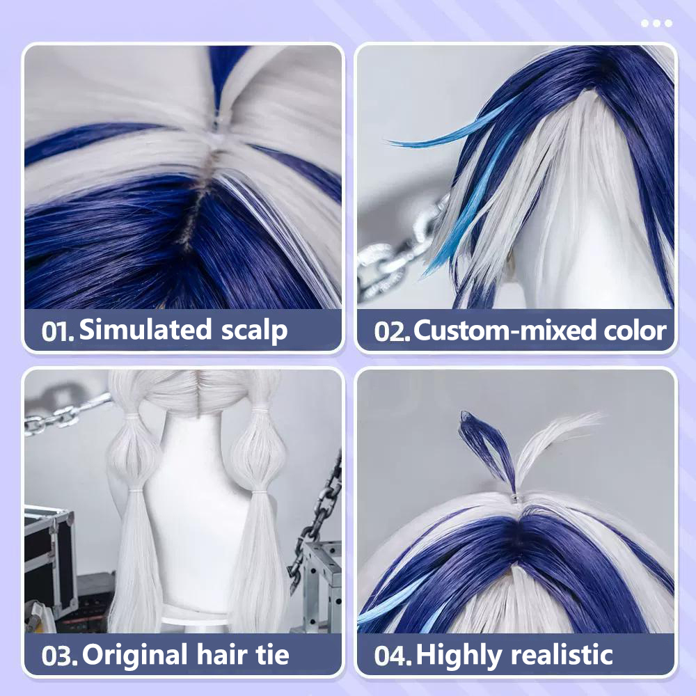 Arknights Endfield Arclight Silver Cosplay Wig