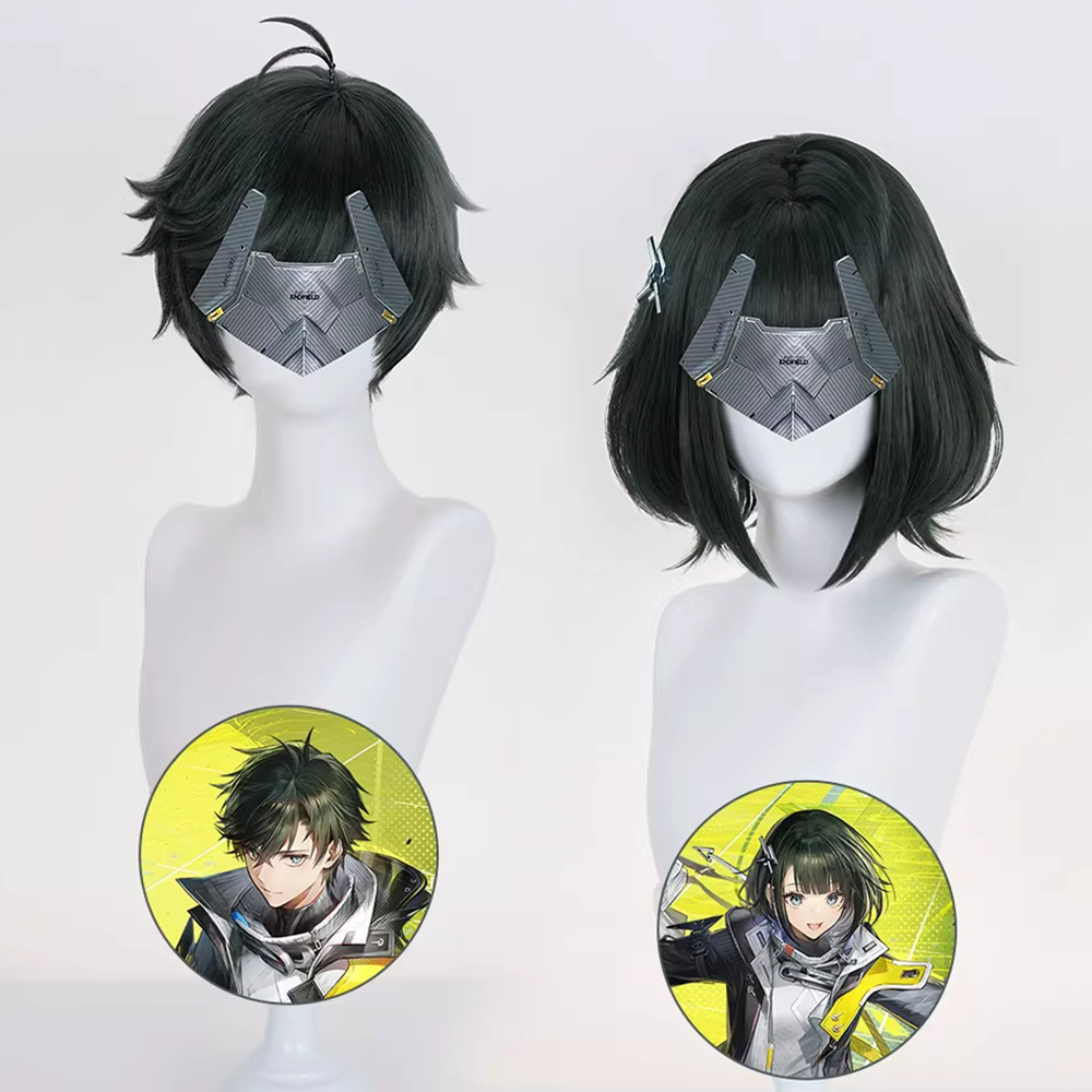 Arknights Endfield Endministrator Black Cosplay Wig