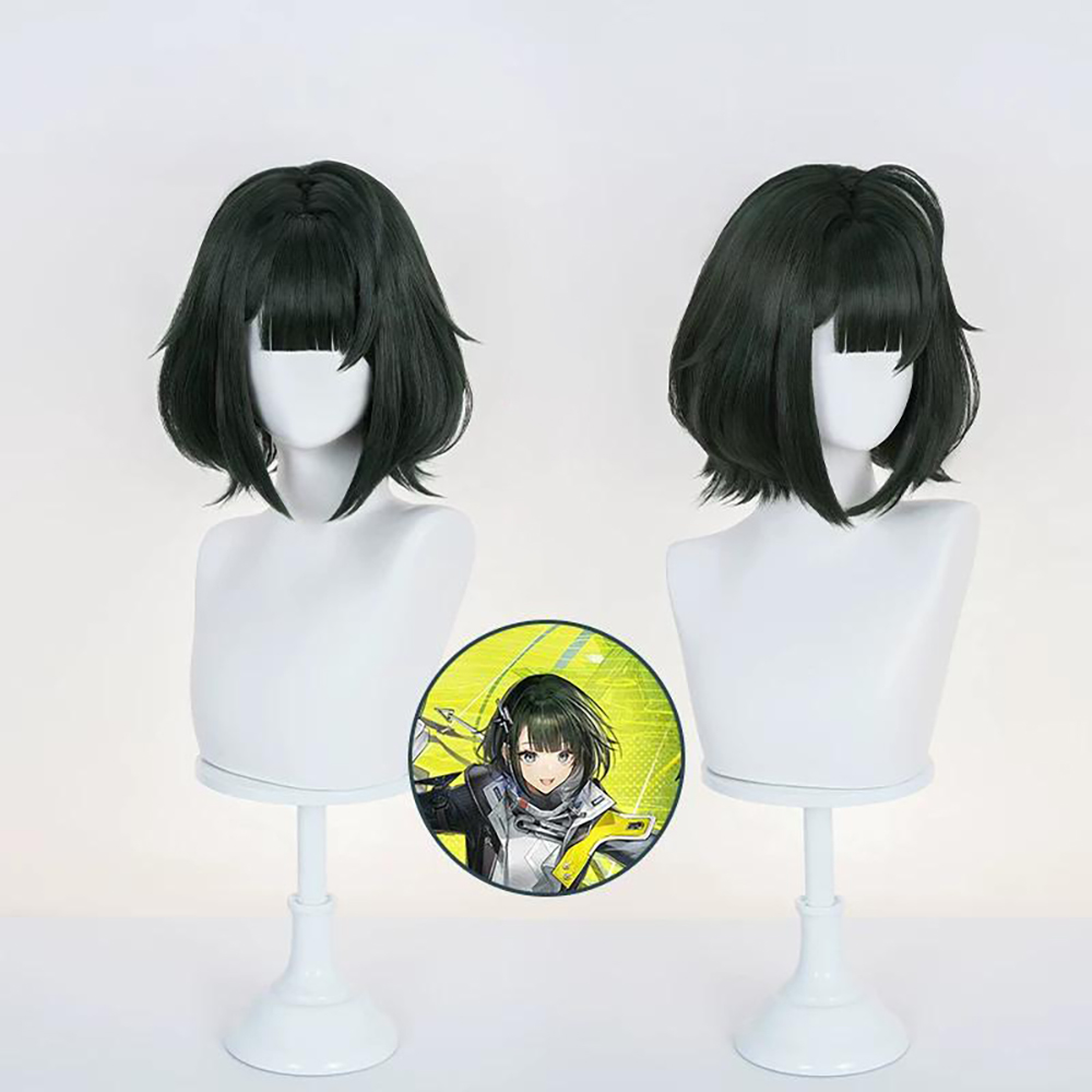 Arknights Endfield Endministrator Black Cosplay Wig