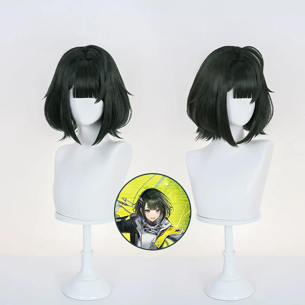 Arknights Endfield Endministrator Black Cosplay Wig