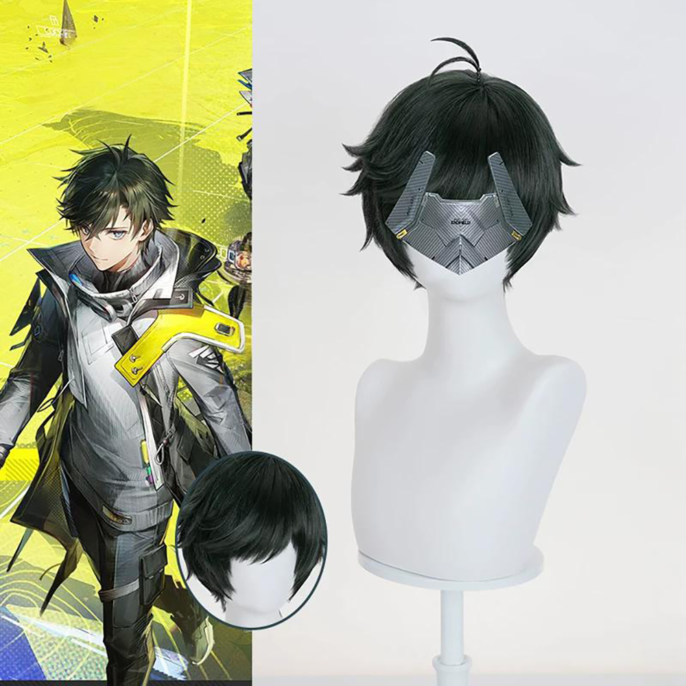 Arknights Endfield Endministrator Black Cosplay Wig