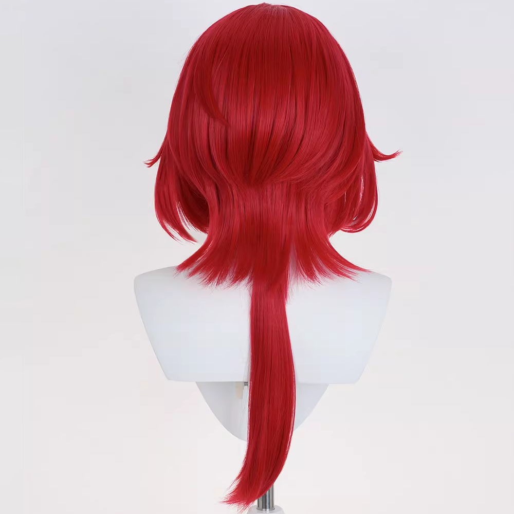 Arknights Endfield Laevatain Red Cosplay Wig