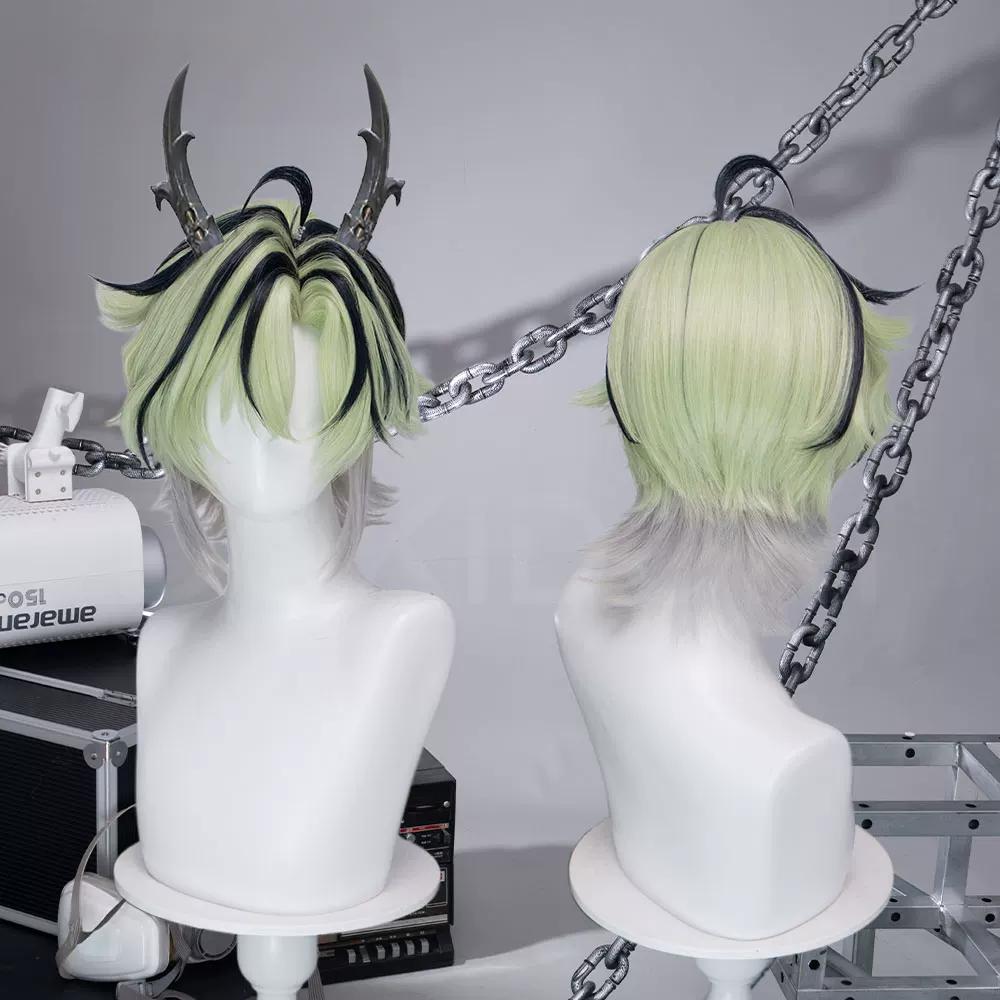Arknights Endfield Lifeng Green Cosplay Wig