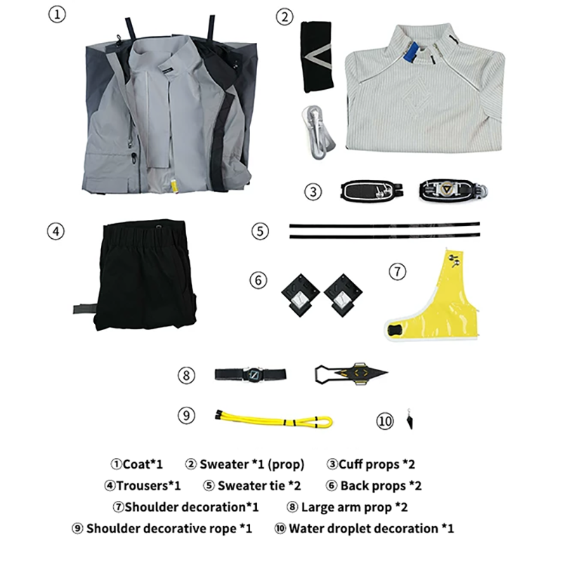 Arknights Endfield Male Endministrator Cosplay Costume