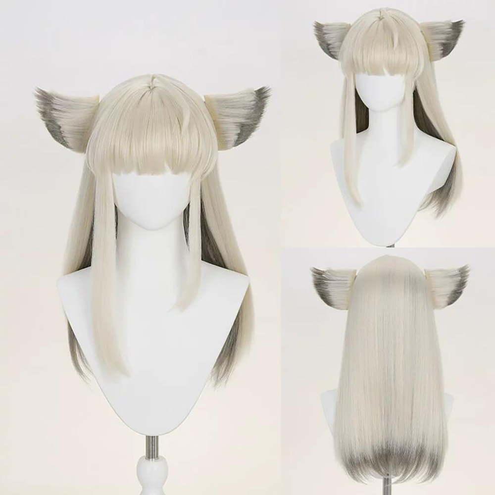 Arknights Endfield Perlica Silver Cosplay Wig