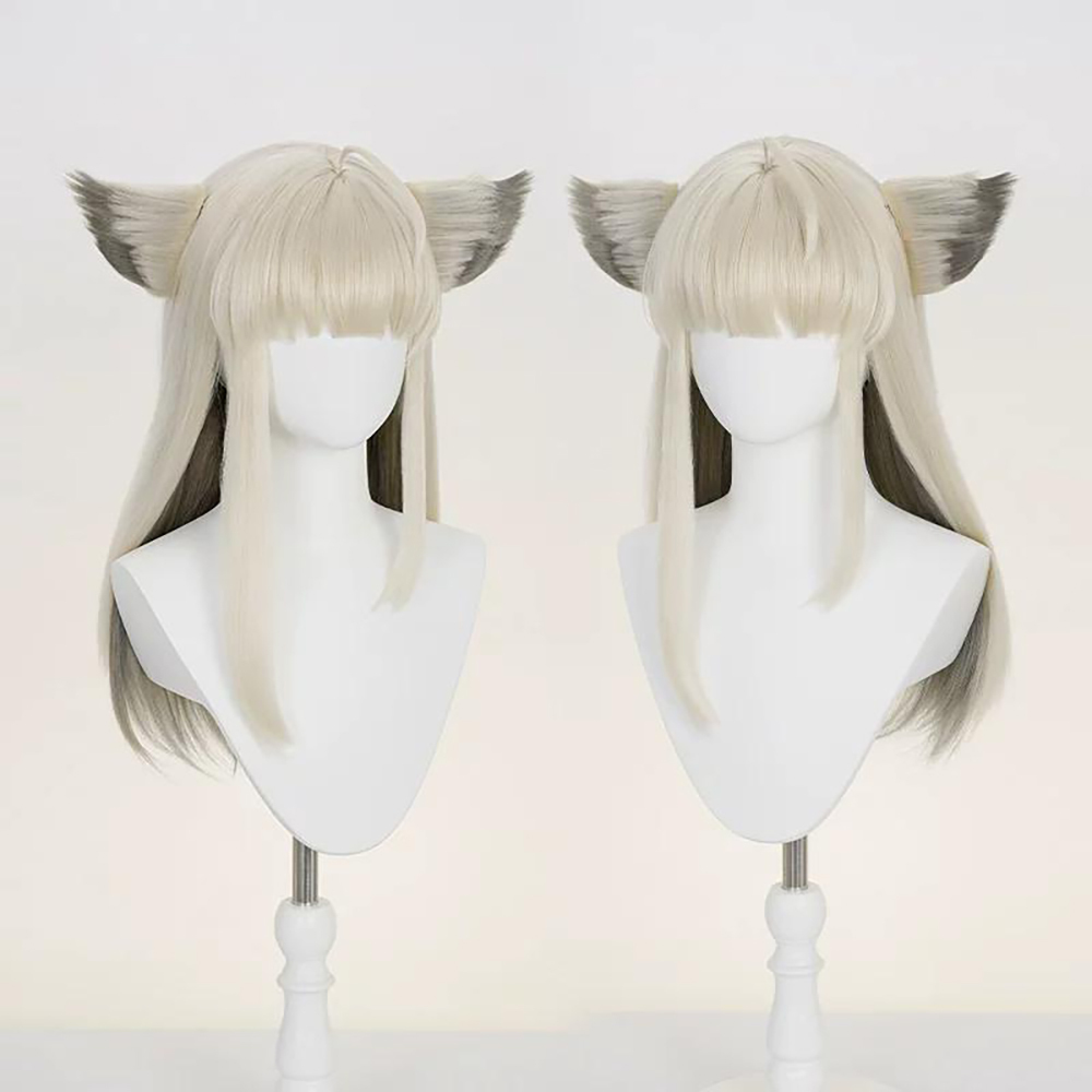 Arknights Endfield Perlica Silver Cosplay Wig