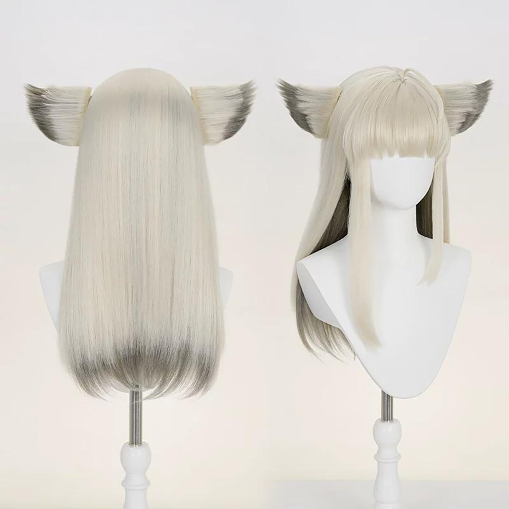 Arknights Endfield Perlica Silver Cosplay Wig