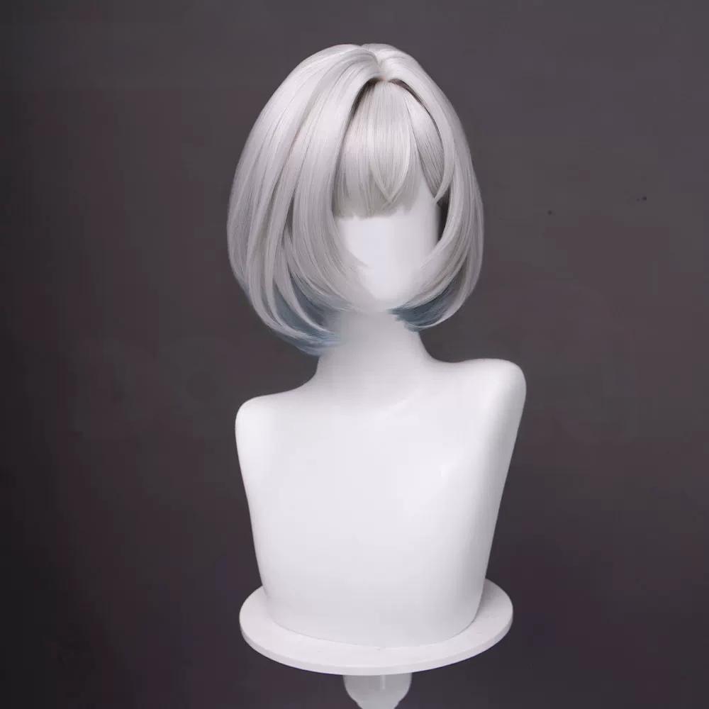 Arknights Endfield Snowshine Silver Cosplay Wig