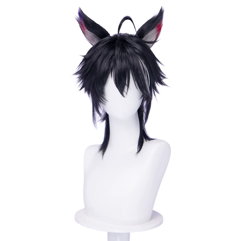 Arknights Endfield Wulfgard Black Cosplay Wig