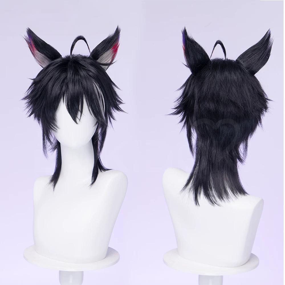 Arknights Endfield Wulfgard Black Cosplay Wig