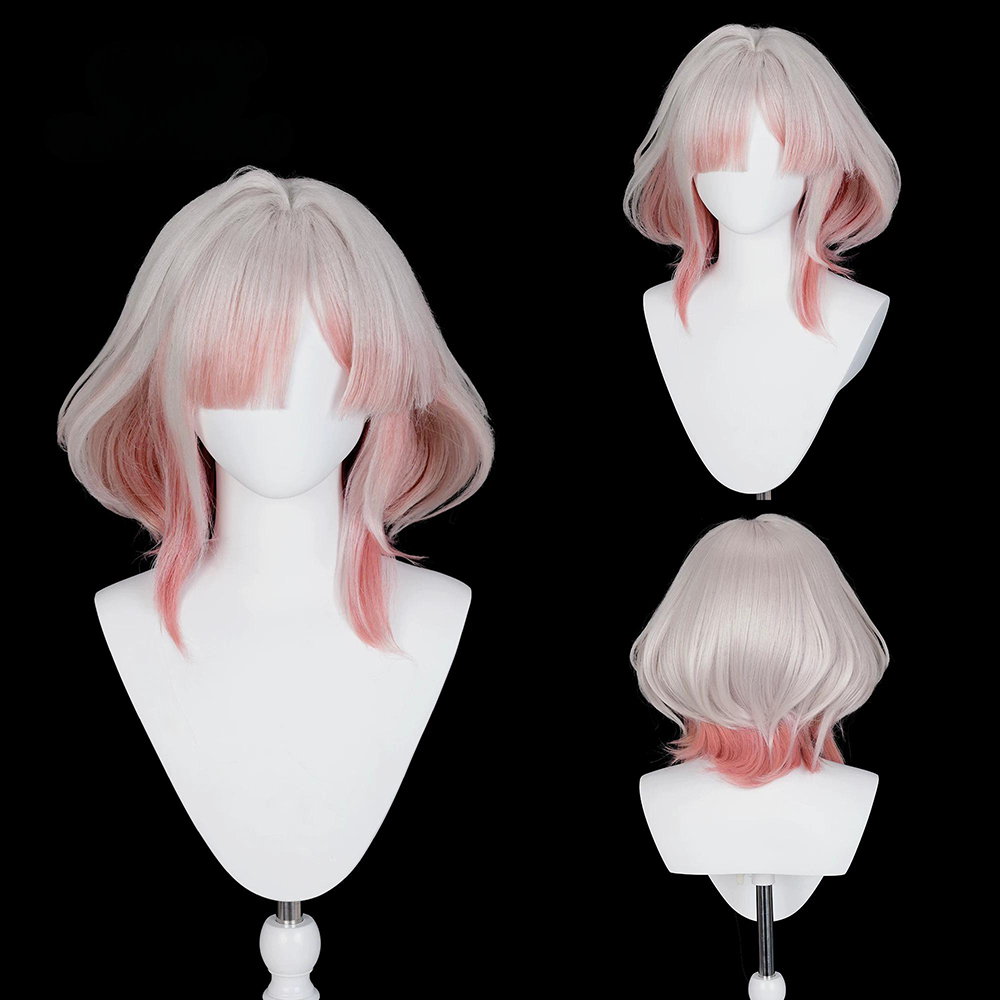Arknights Endfield Wuling Mi Fu Pink Cosplay Wig