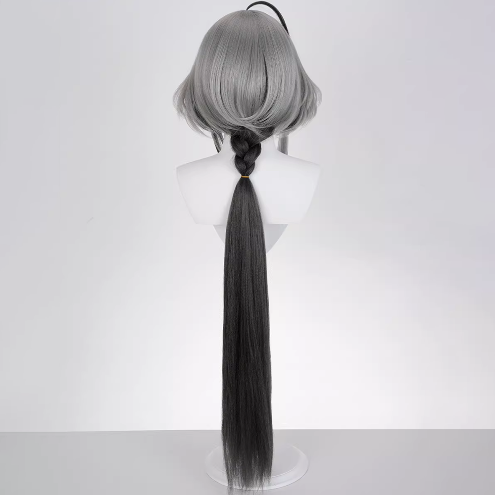 Arknights Endfield Wuling Tangtang Grey Cosplay Wig
