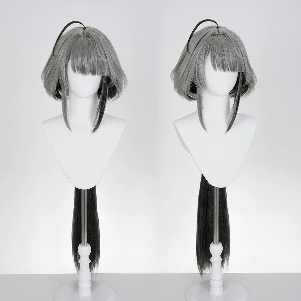 Arknights Endfield Wuling Tangtang Grey Cosplay Wig