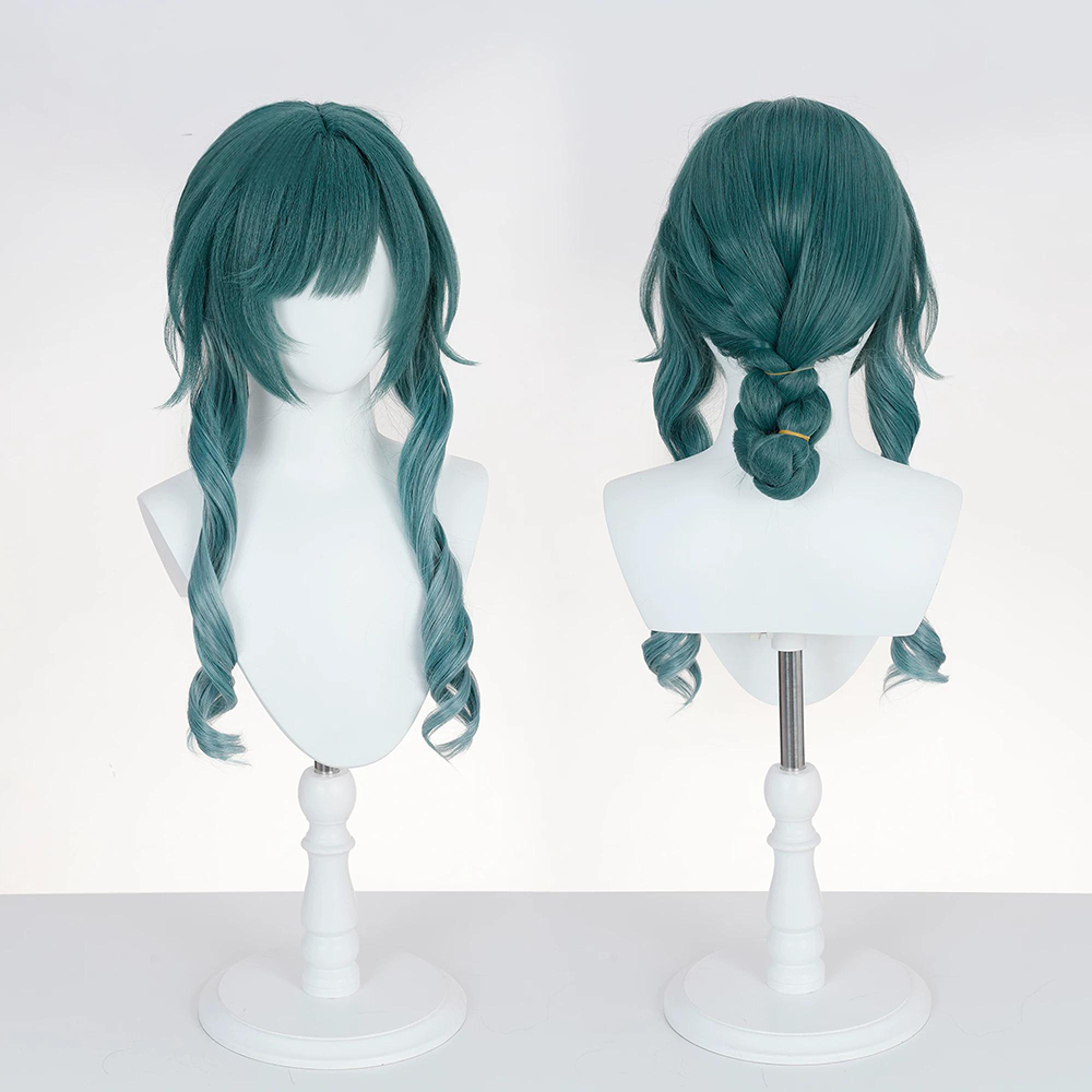 Arknights Endfield Xaihi Green Cosplay Wig
