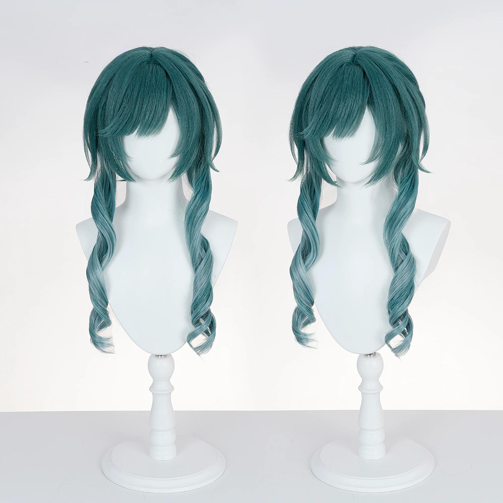 Arknights Endfield Xaihi Green Cosplay Wig