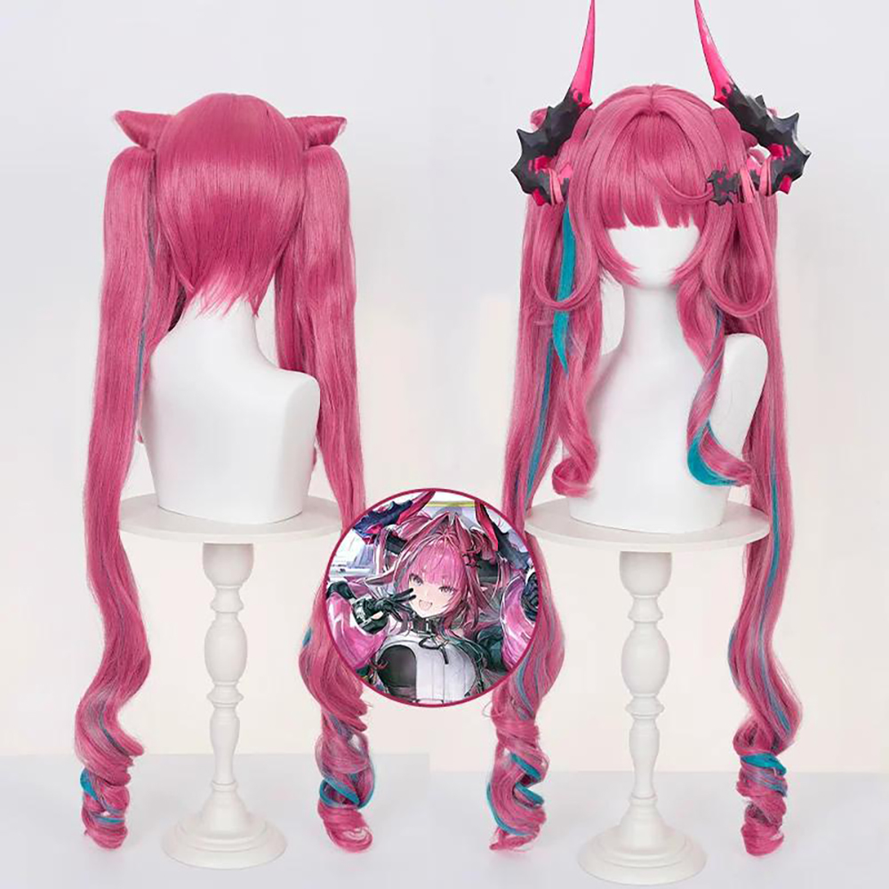 Arknights Endfield Yvonne Pink Cosplay Wig