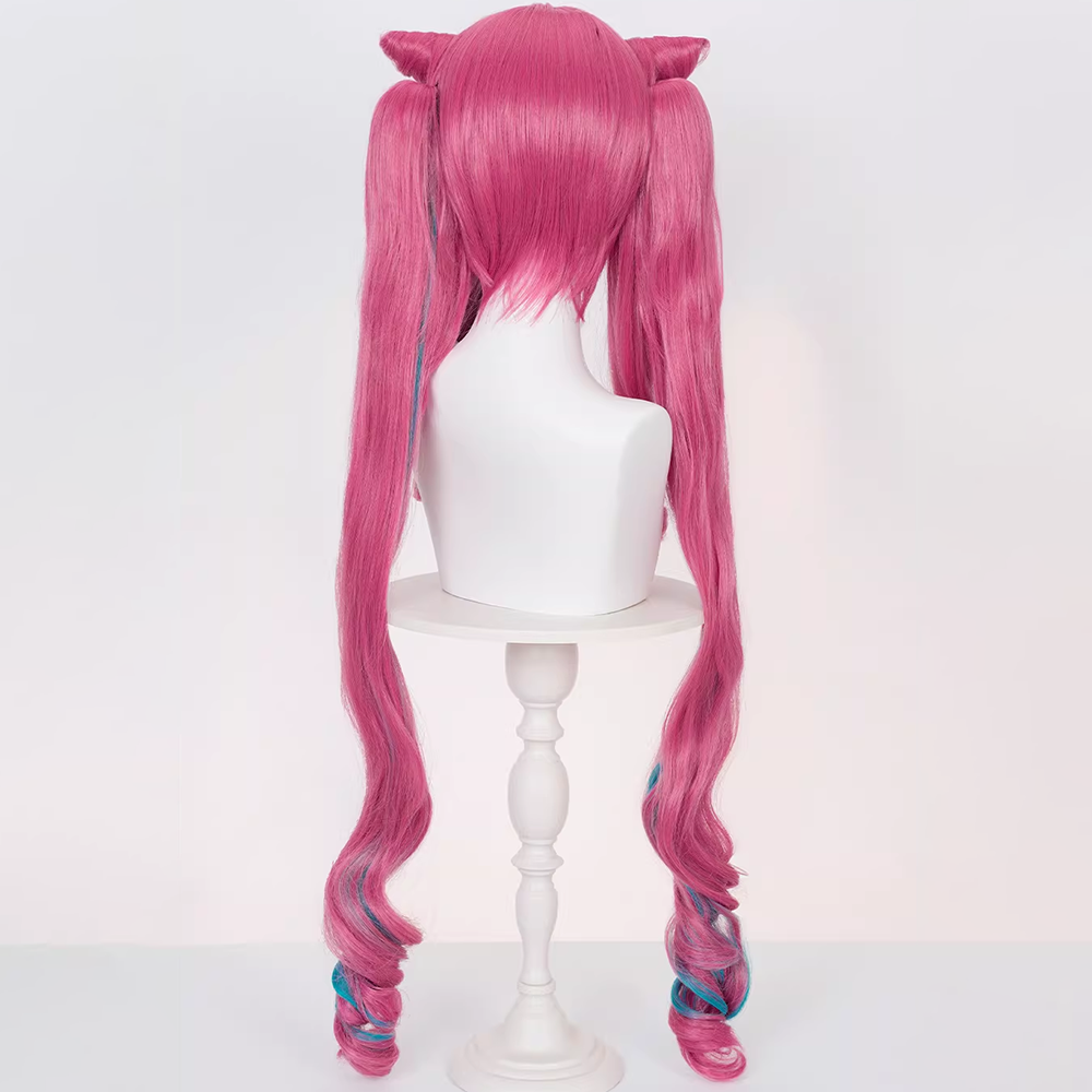 Arknights Endfield Yvonne Pink Cosplay Wig