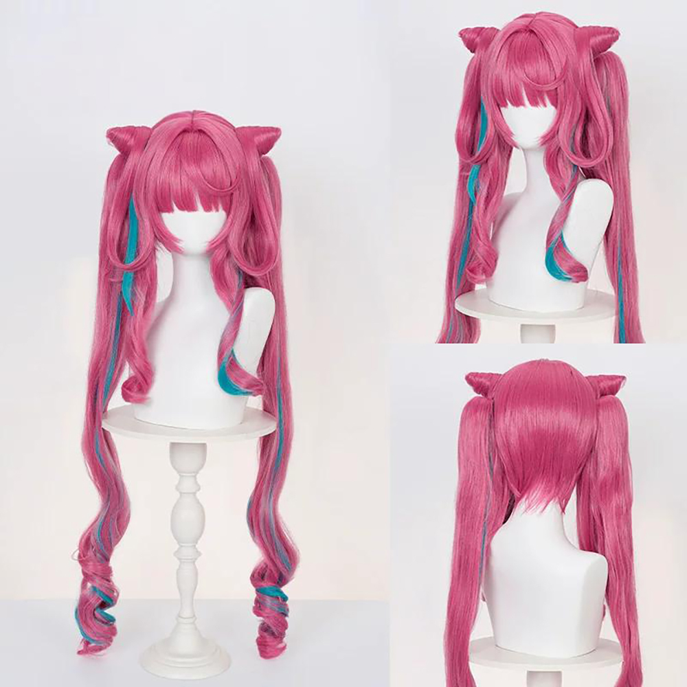 Arknights Endfield Yvonne Pink Cosplay Wig
