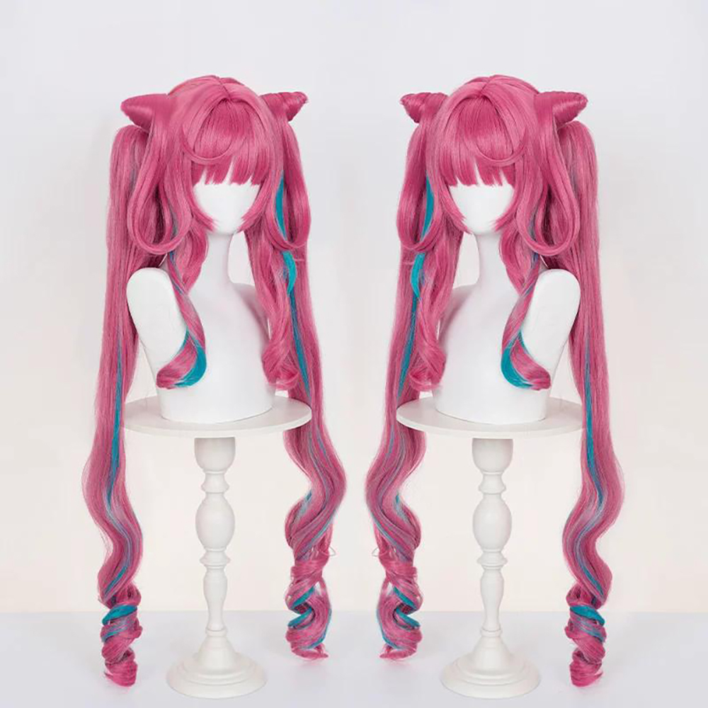 Arknights Endfield Yvonne Pink Cosplay Wig