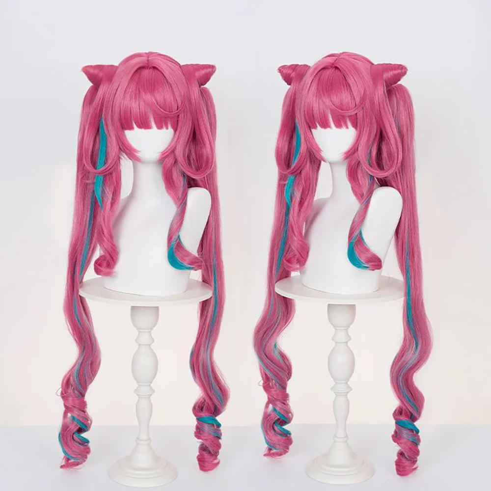 Arknights Endfield Yvonne Pink Cosplay Wig
