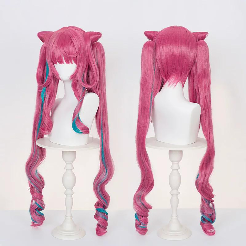 Arknights Endfield Yvonne Pink Cosplay Wig