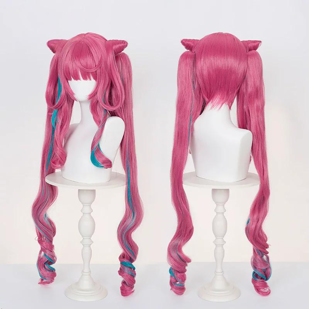 Arknights Endfield Yvonne Pink Cosplay Wig