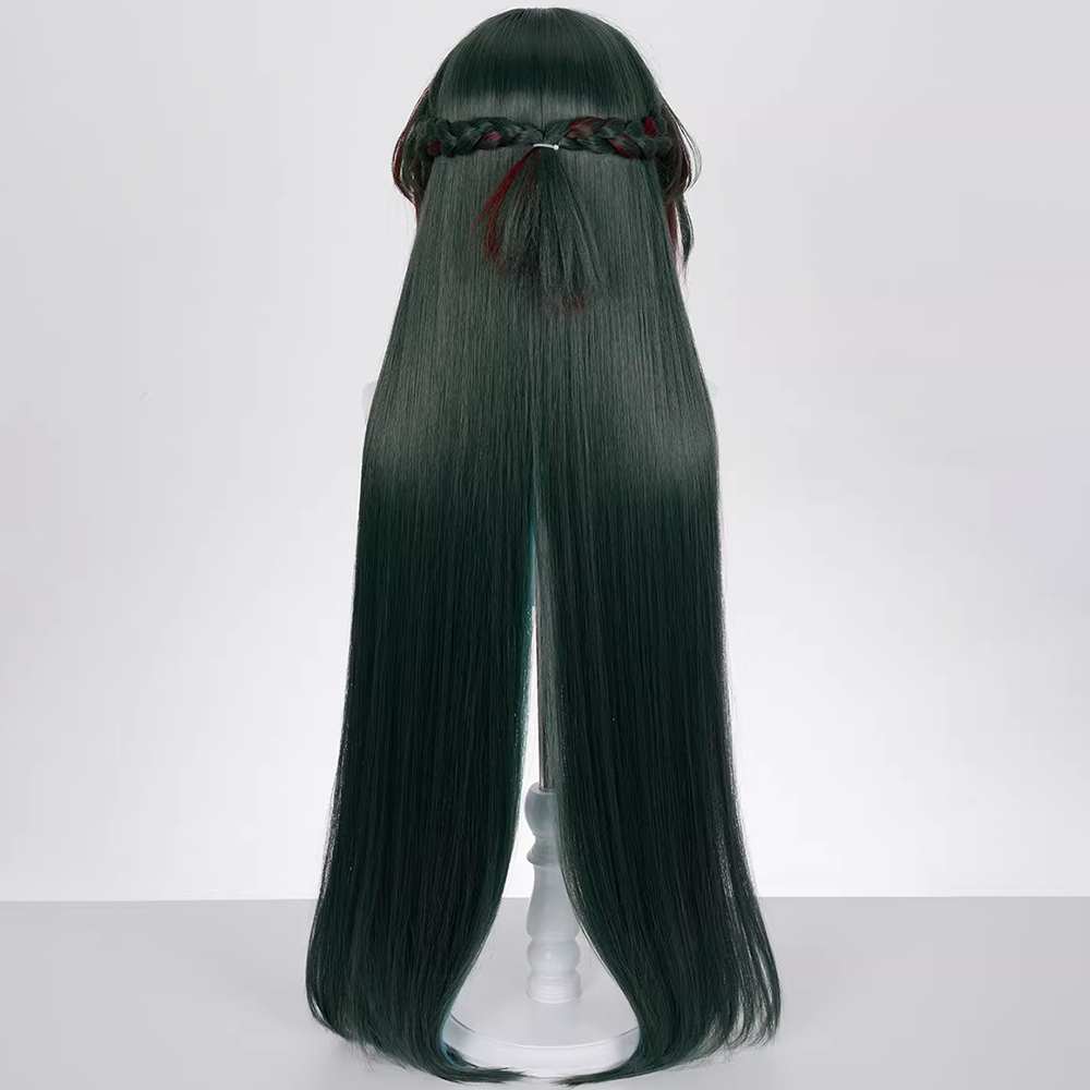 Arknights Endfield Wuling Zhuang Fangyi Zhuang Tianshi Black Green Cosplay Wig