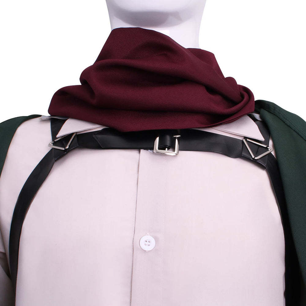 Attack on Titan Final Season Mikasa Ackerman Levi Ackerman Survey Corps Uniform Cosplay Costume