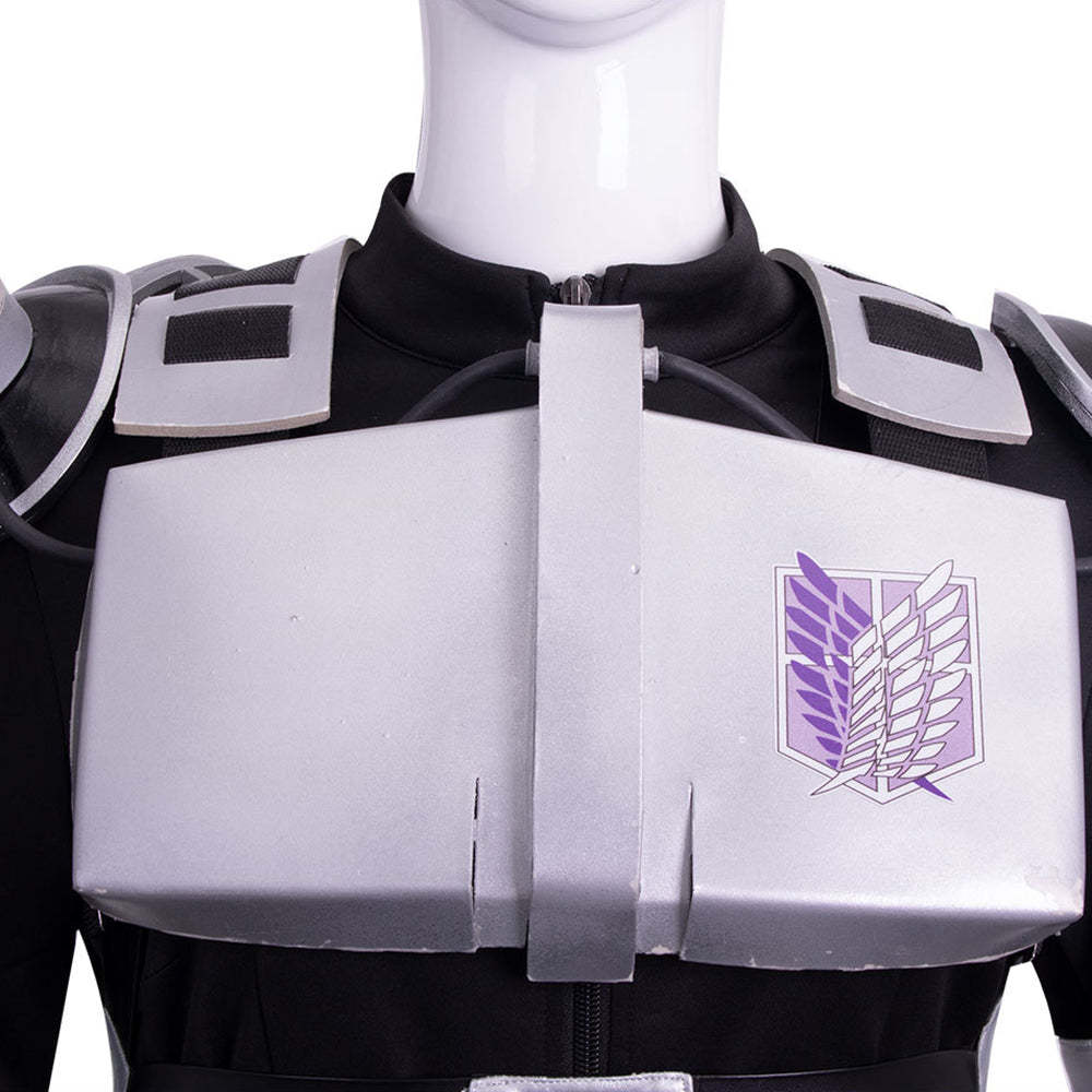 Attack on Titan Final Season Mikasa Ackerman Levi Ackerman Survey Corps Uniform Cosplay Costume