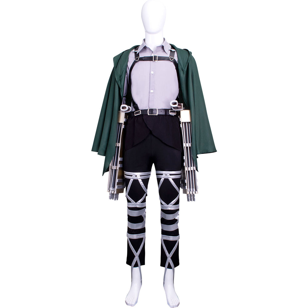 Attack on Titan Final Season Mikasa Ackerman Levi Ackerman Survey Corps Uniform Cosplay Costume