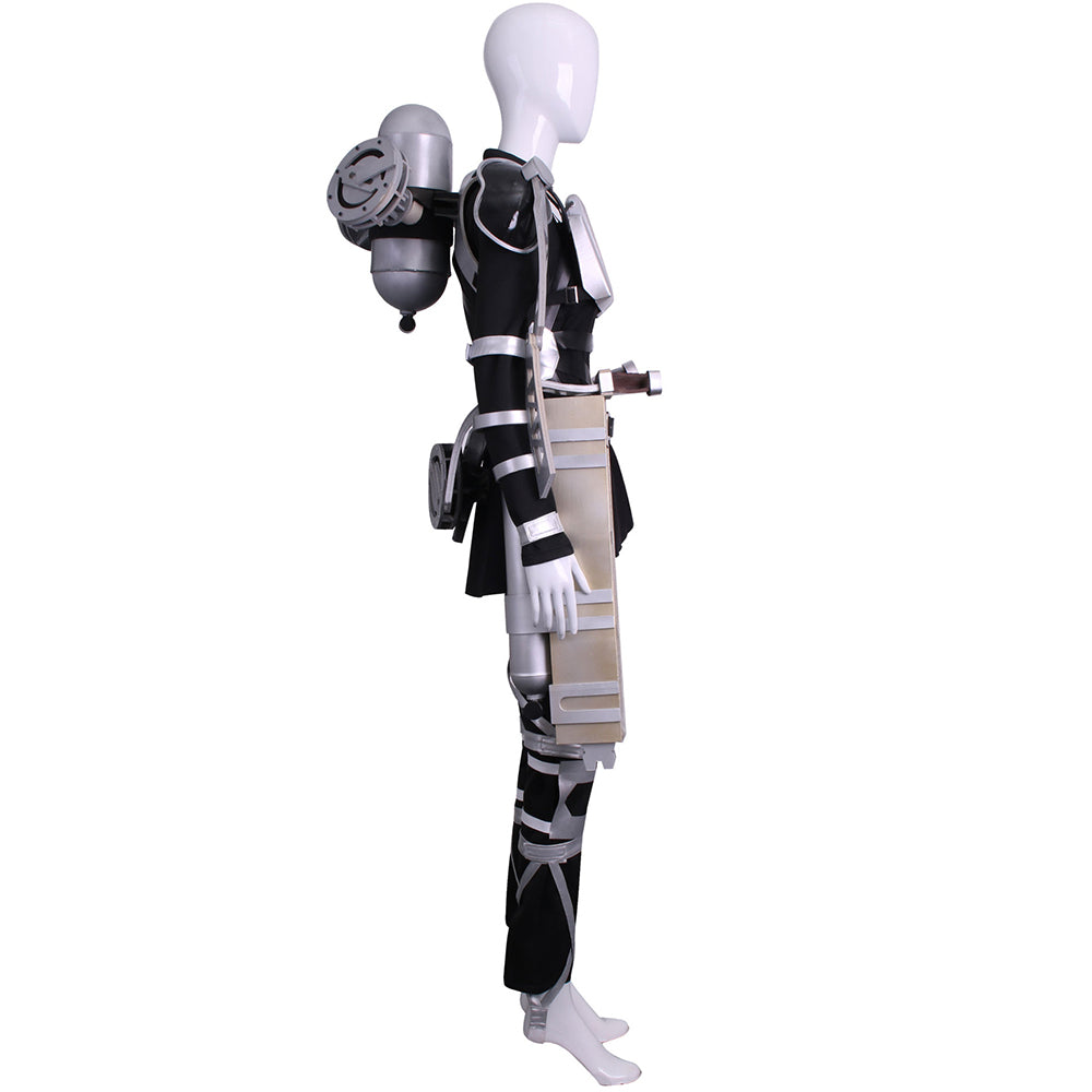 Attack on Titan Final Season Mikasa Ackerman Levi Ackerman Survey Corps Uniform Cosplay Costume