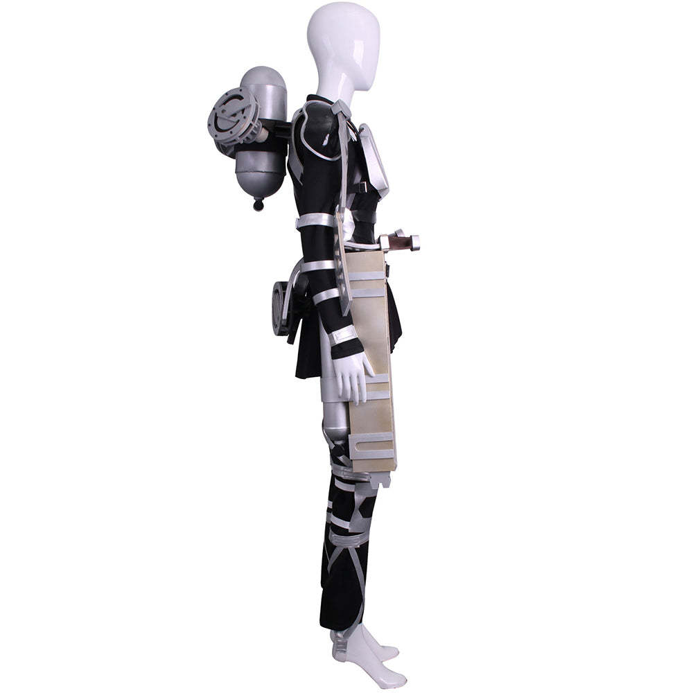 Attack on Titan Final Season Mikasa Ackerman Levi Ackerman Survey Corps Uniform Cosplay Costume