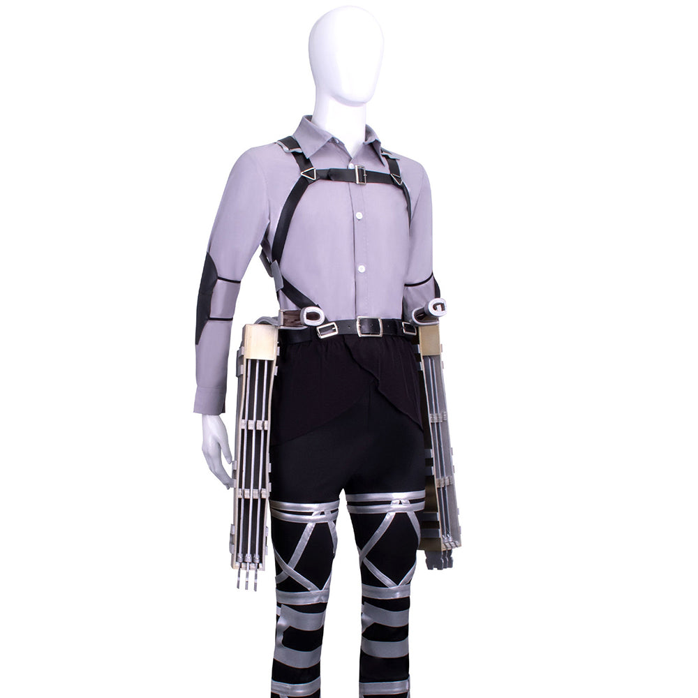Attack on Titan Final Season Mikasa Ackerman Levi Ackerman Survey Corps Uniform Cosplay Costume